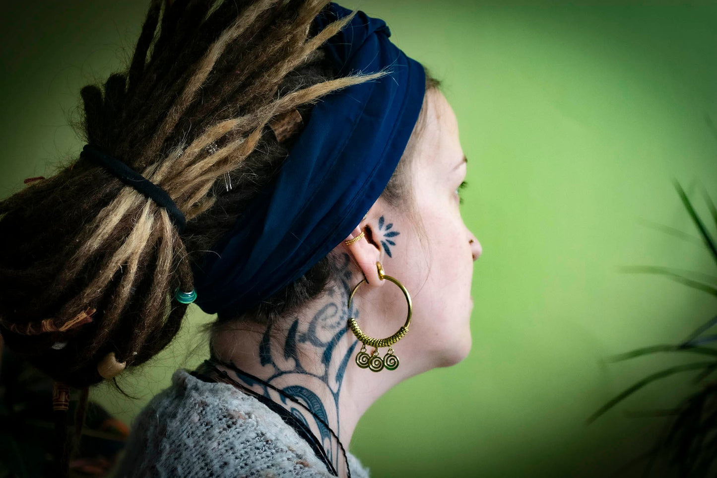 Chiffon Style Dreadlock Head Scarf