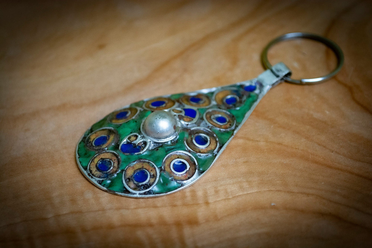 Berber Handmade Vintage Enamelled Pendant