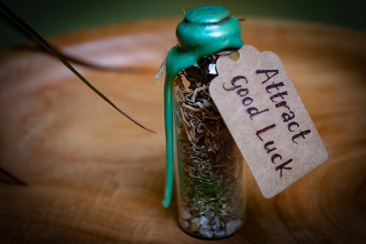 Handmade Intention Jar for Attracting Good Luck