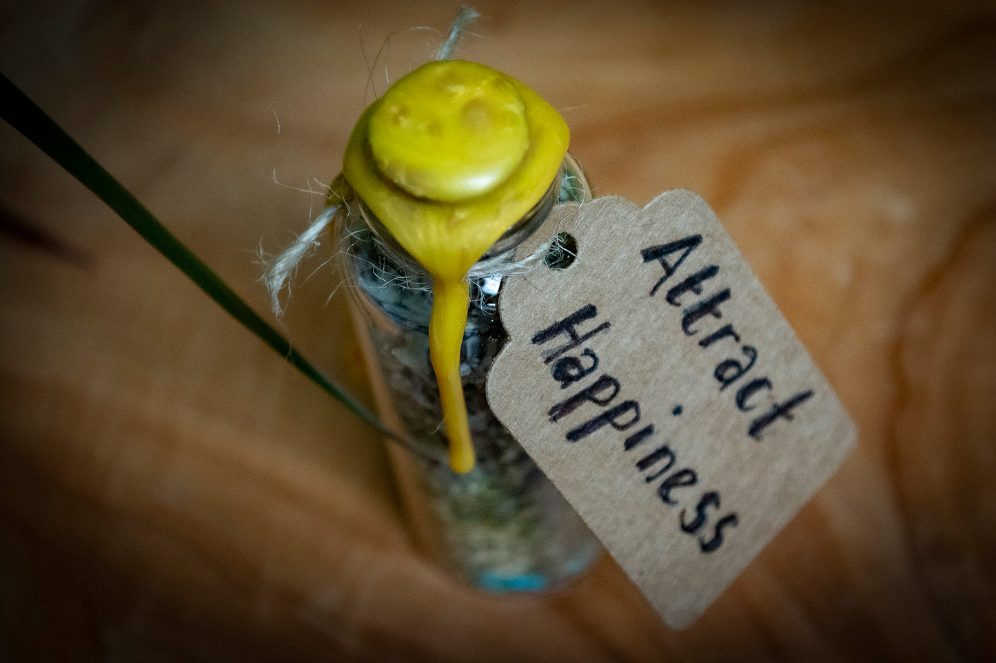 Handmade Intention Jar for Attracting Happiness
