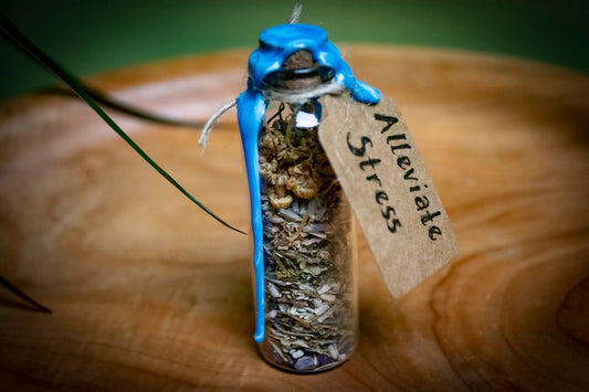 Handmade Intention Jar for Alleviating Stress