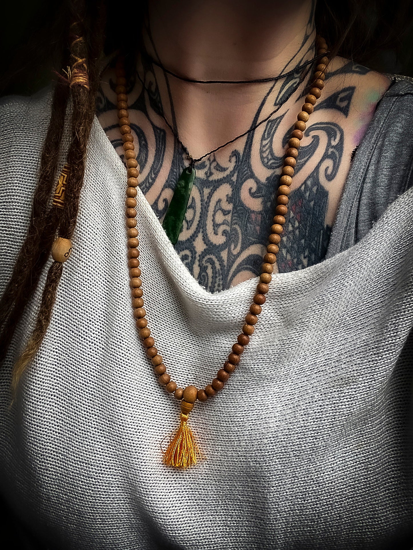 Naturally Fragranced Sandalwood Mala Prayer Beads - 7mm