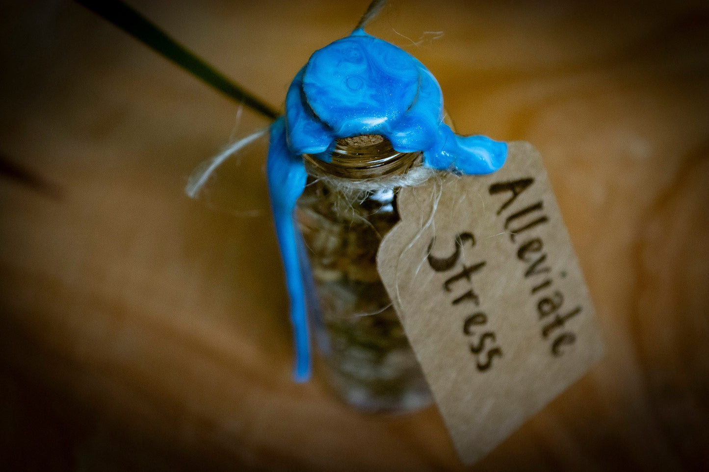 Handmade Intention Jar for Alleviating Stress