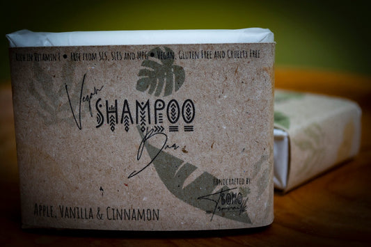 Handmade Vegan Hair/Dreadlock Shampoo Bar - Apple, Vanilla and Cinnamon