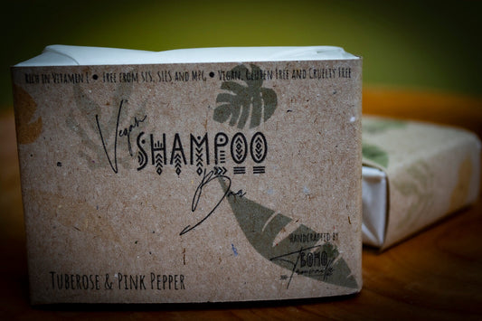 Handmade Vegan Hair/Dreadlock Shampoo Bar - Tuberose and Pink Pepper