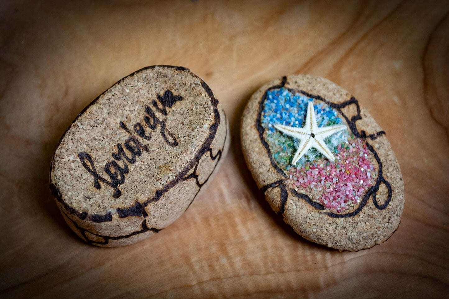 Handmade Sardinian Ceramic Cork Trinket Box