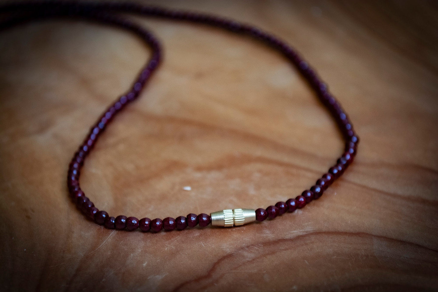Hand Carved Natural Rosewood Necklace