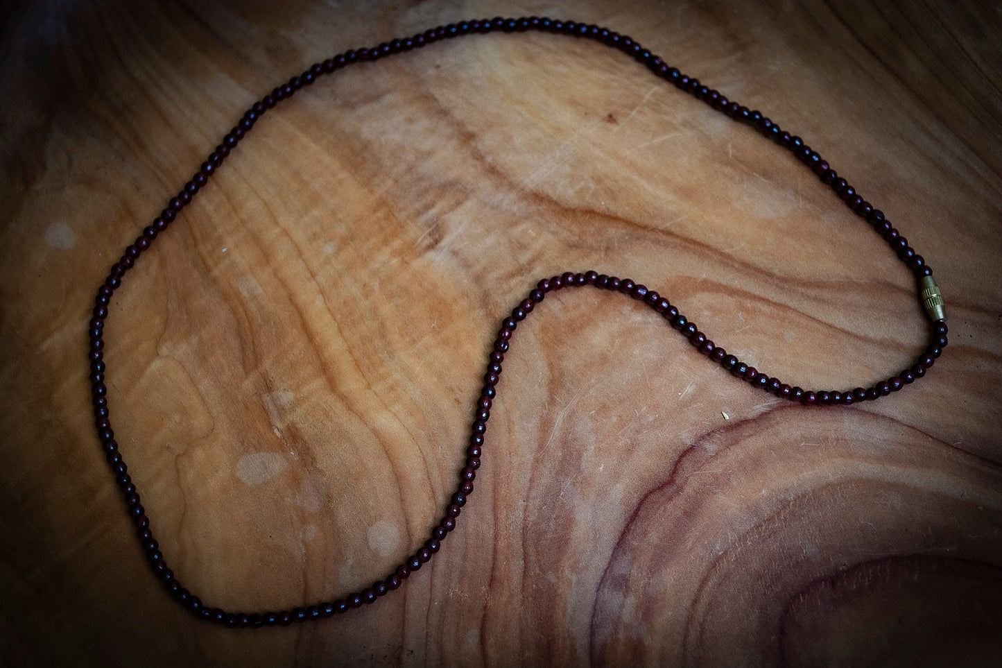 Hand Carved Natural Rosewood Necklace