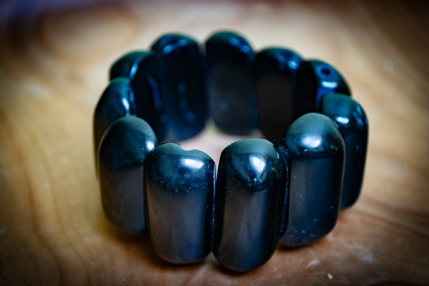 Natural Black Tagua Bracelet