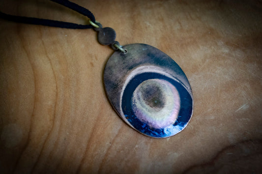 Handmade Czech Oval Necklace