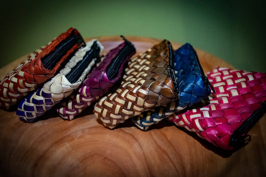 Handwoven Pandan Straw Purse