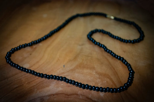 Hand Carved Natural Ebony Necklace