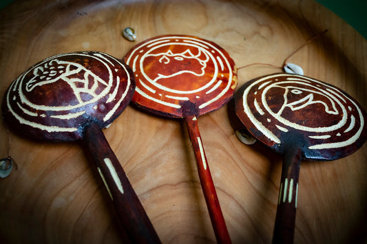 Handmade Kenyan Carved Monkeydrum