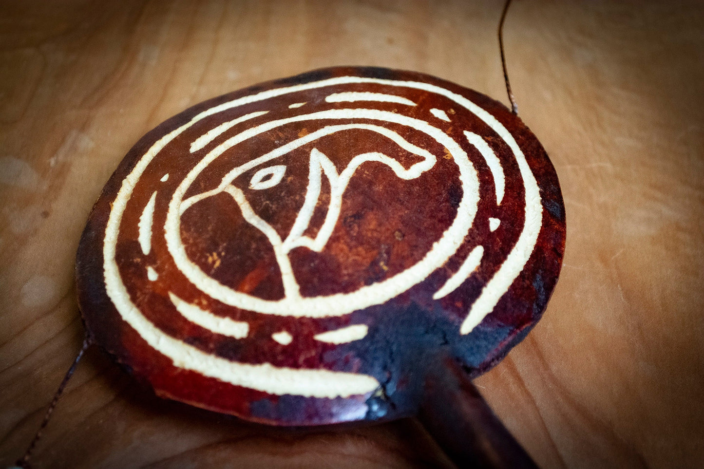 Handmade Kenyan Carved Monkeydrum