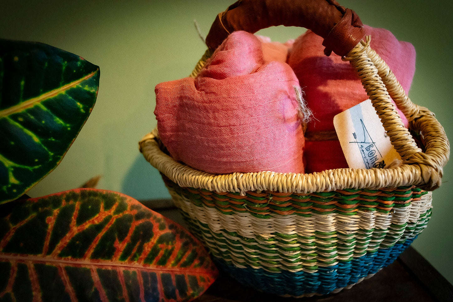 Handwoven Ghanaian Bolga Basket
