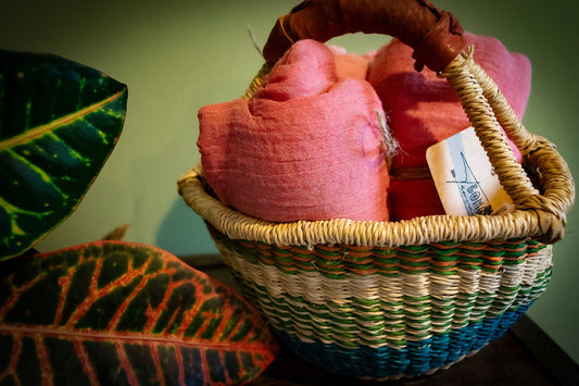 Handwoven Ghanaian Bolga Basket
