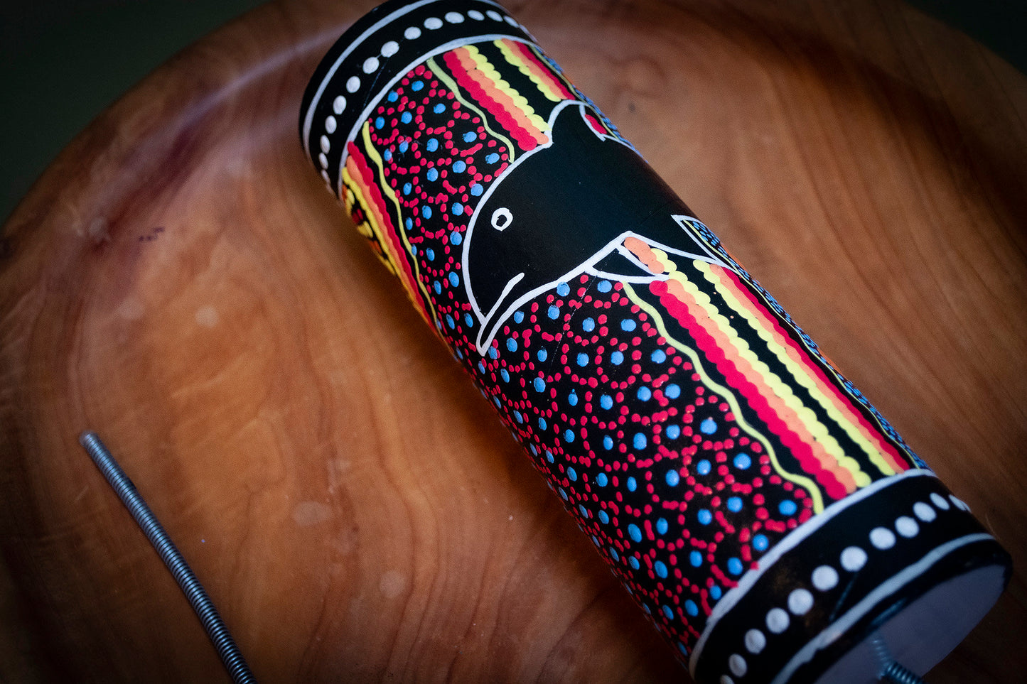Small Hand Painted Thunder Drum