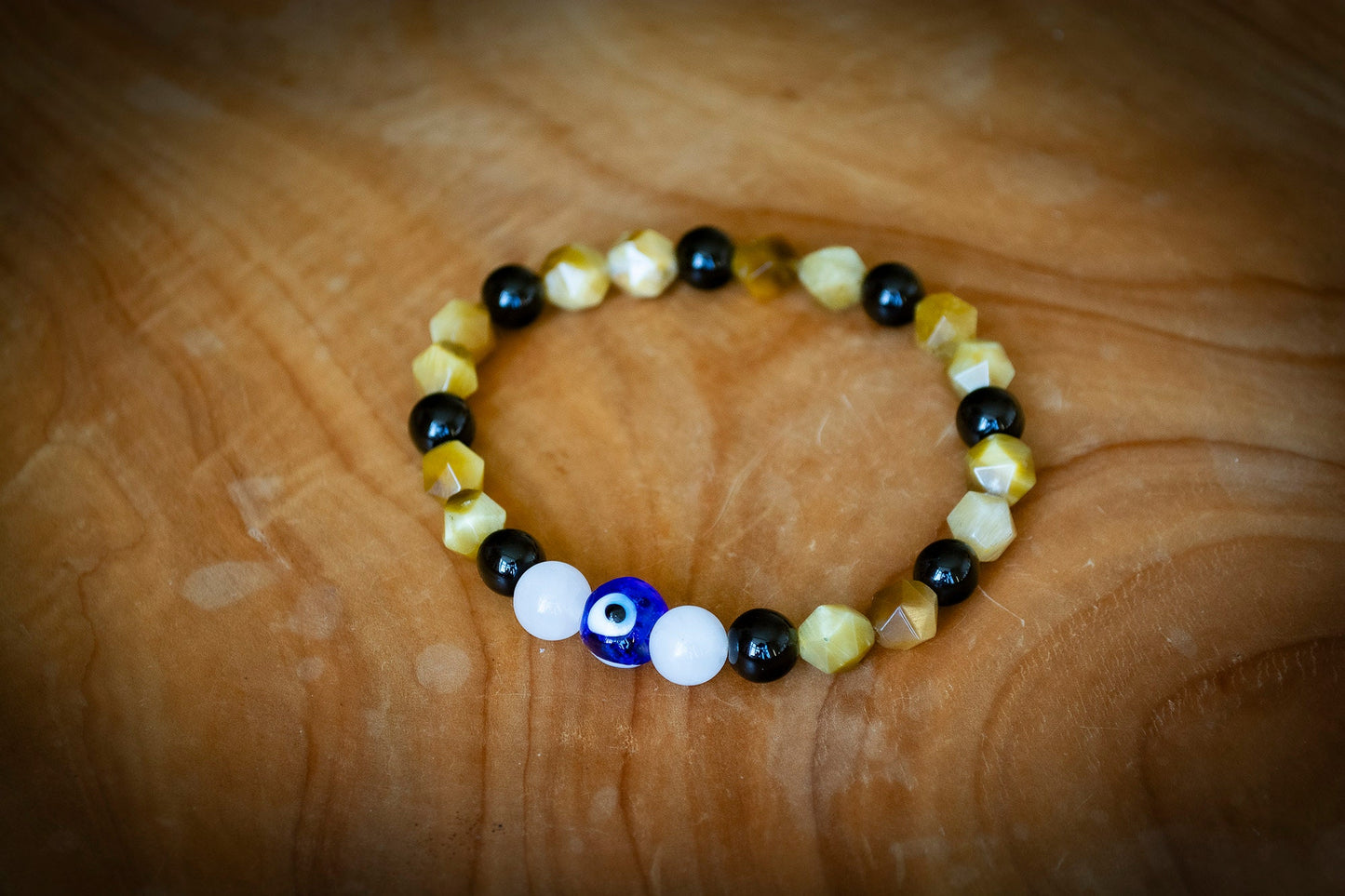 Handmade Beaded Evil Eye Bracelet