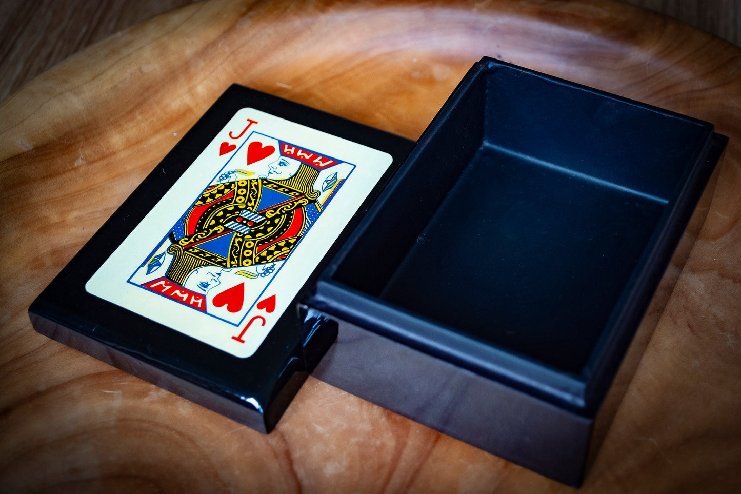 Black Playing Card Box