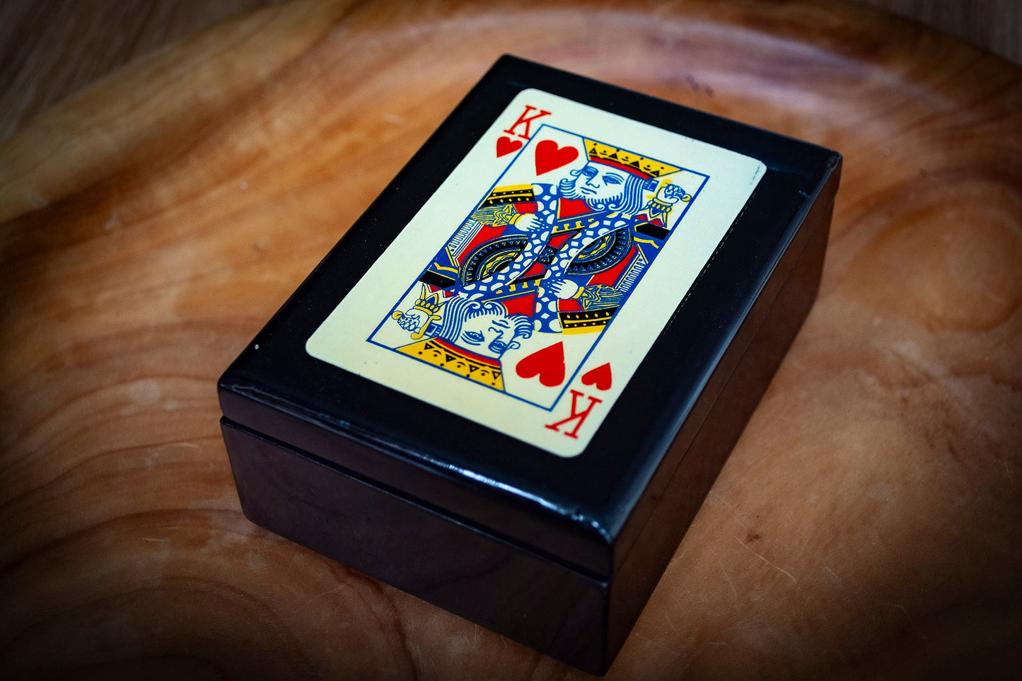Black Playing Card Box