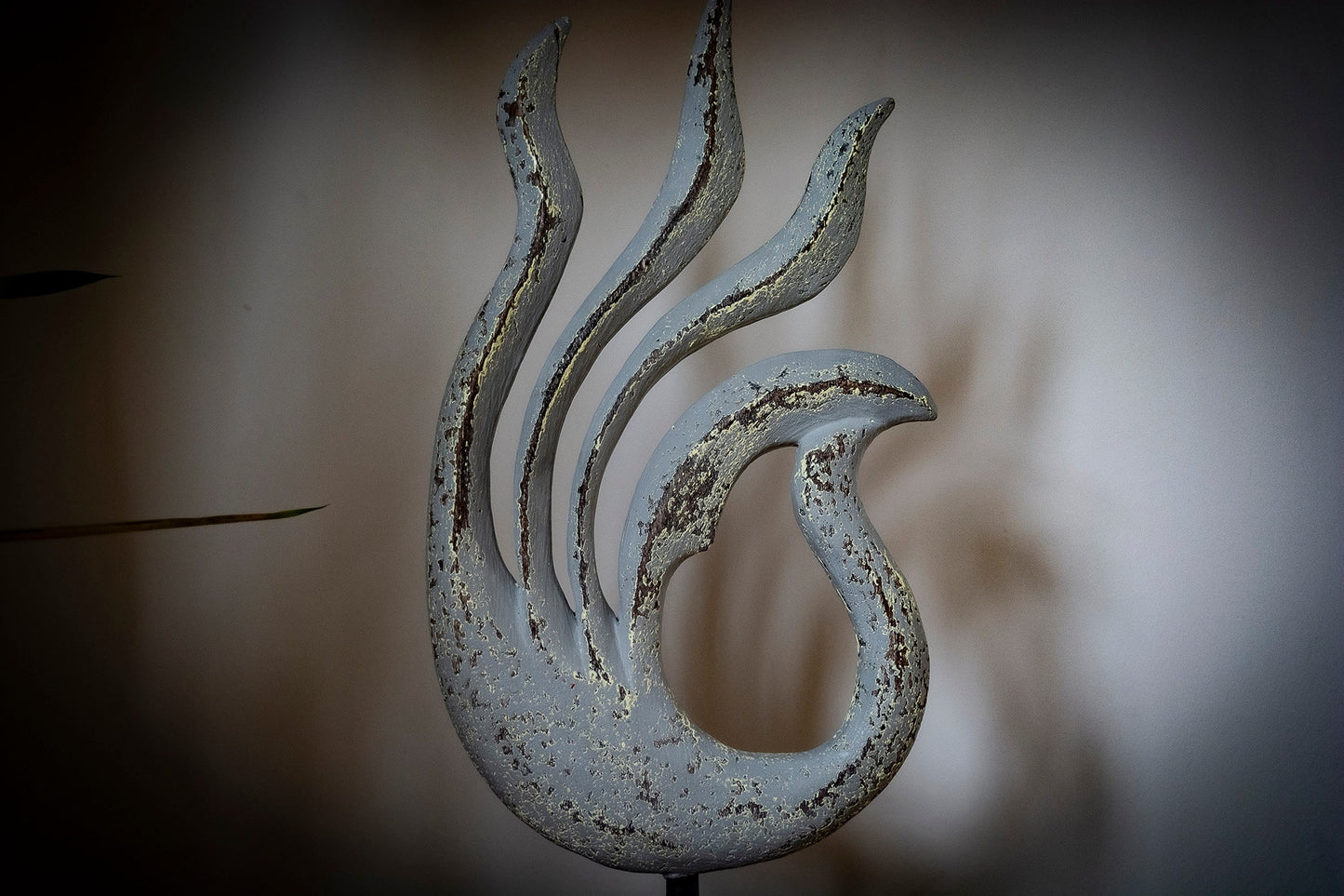 Handmade Wooden Abstract Wave Sculpture