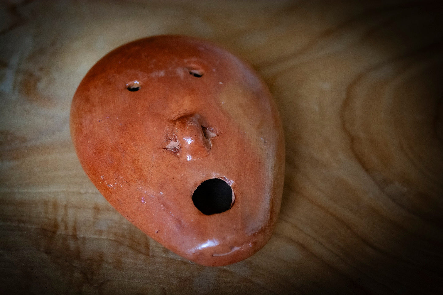 Hand Painted Nazca Clay Ocarina
