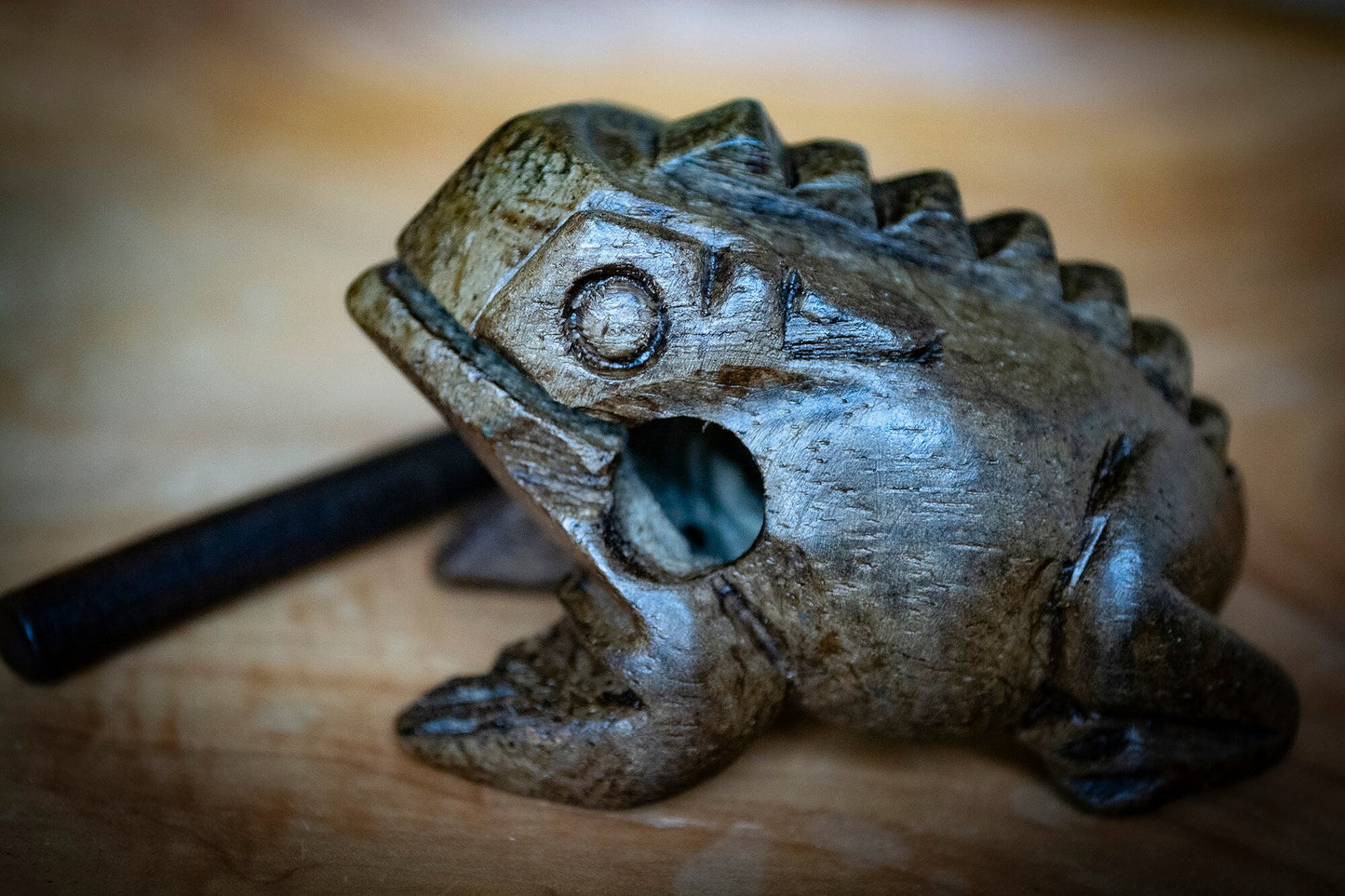 Thai Handmade Frog with Stick
