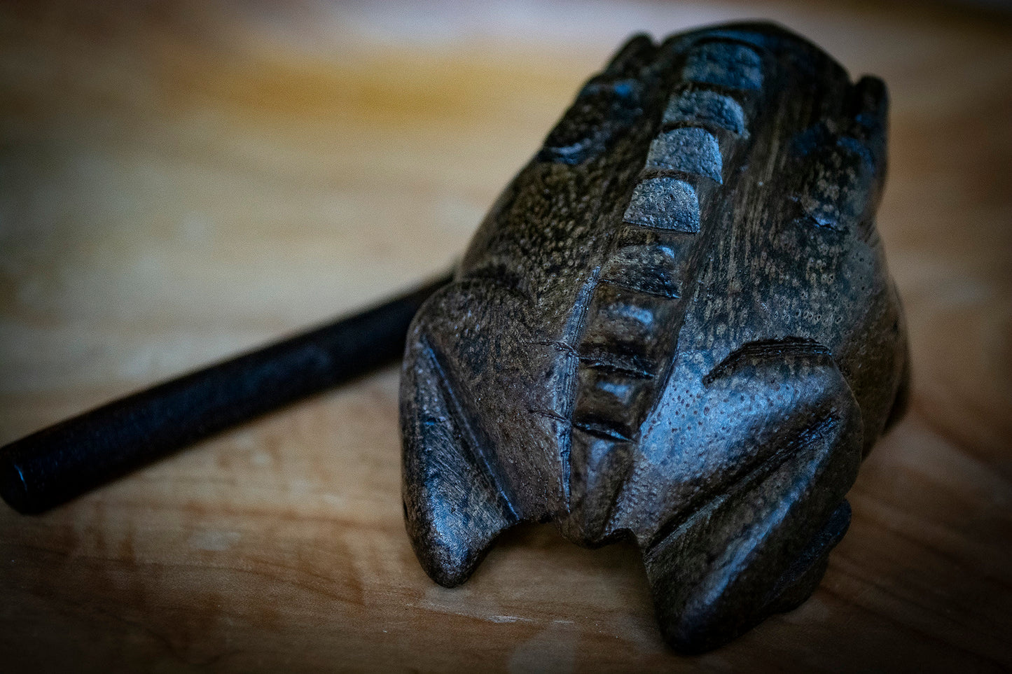 Thai Handmade Frog with Stick
