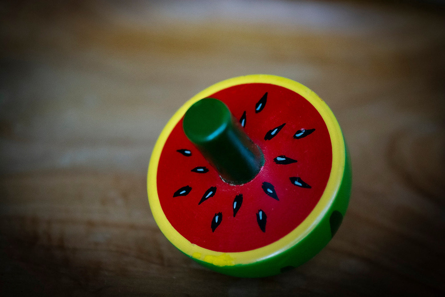 Wooden Watermelon Top Toy