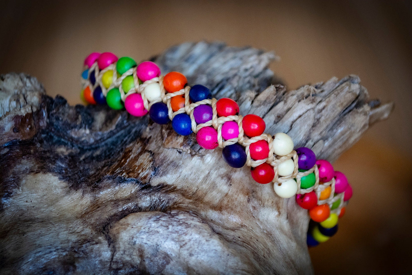 Colourful Natural Seed Bracelets