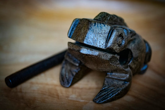 Thai Handmade Frog with Stick