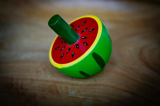 Wooden Watermelon Top Toy