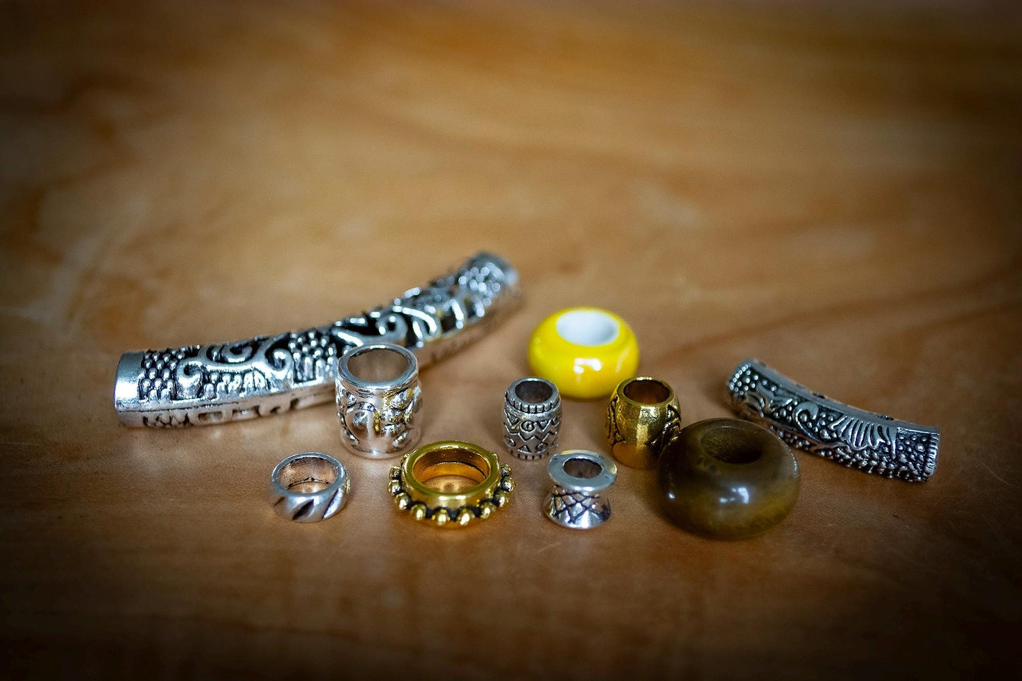 Leo Dreadlock Beads - Set of 10