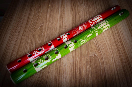 Handmade Peruvian Coloured Flute