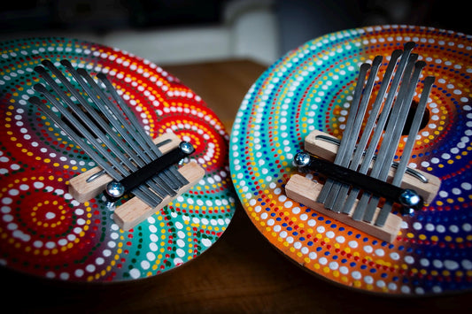 Colourful Handmade Balinese Coconut Thumb Piano
