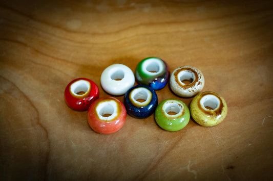 Set of 8 Ceramic Dreadlock Beads