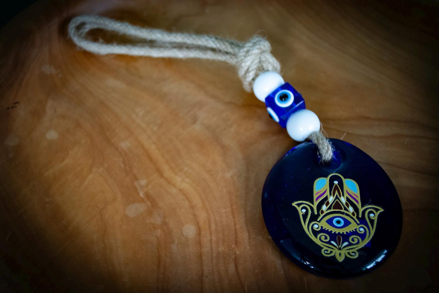 Glass Evil Eye Wall Art