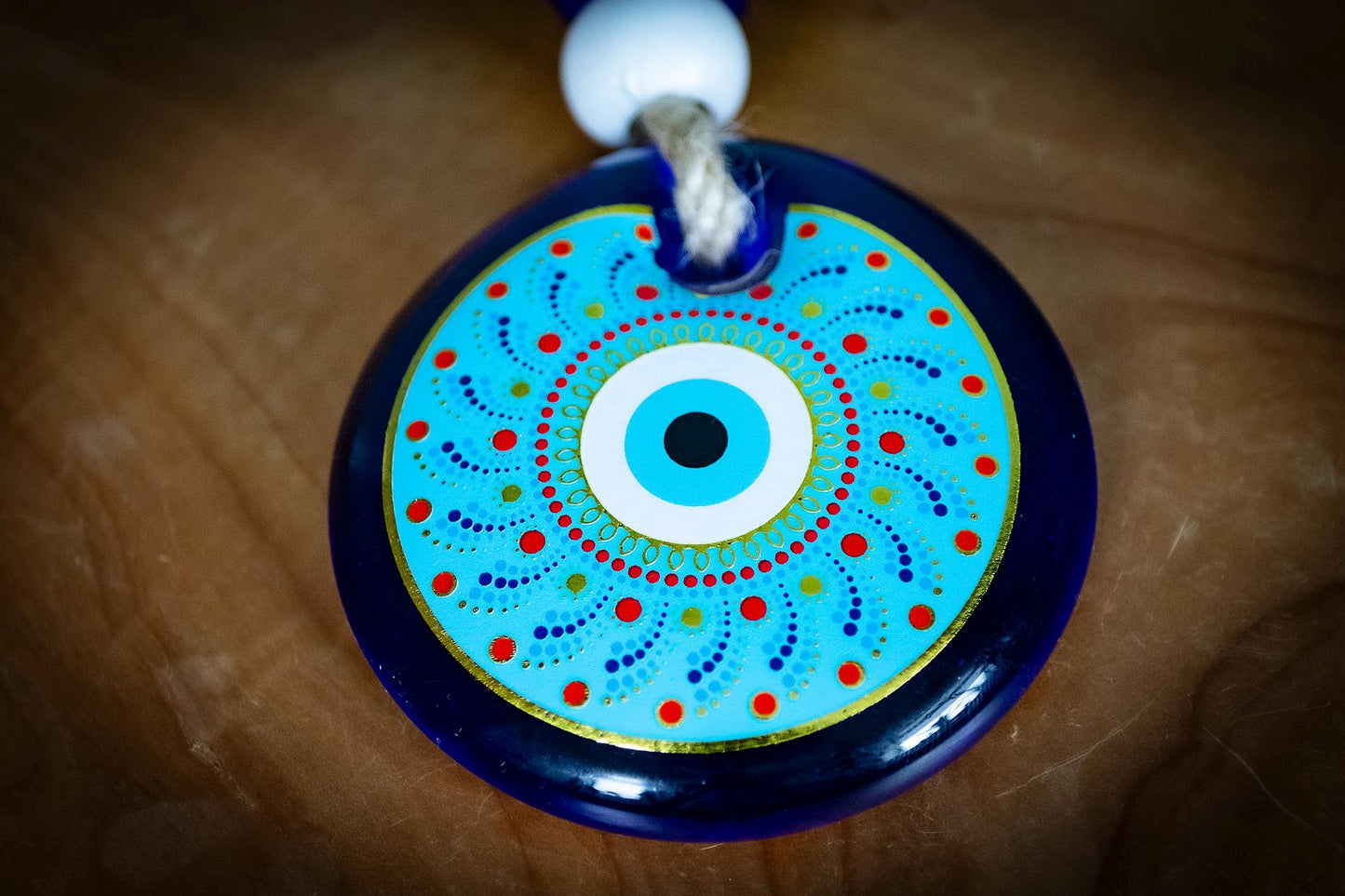 Glass Evil Eye Wall Art
