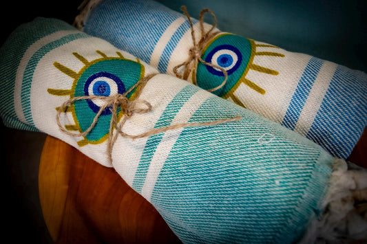 Turkish Hammam Evil Eye Towel