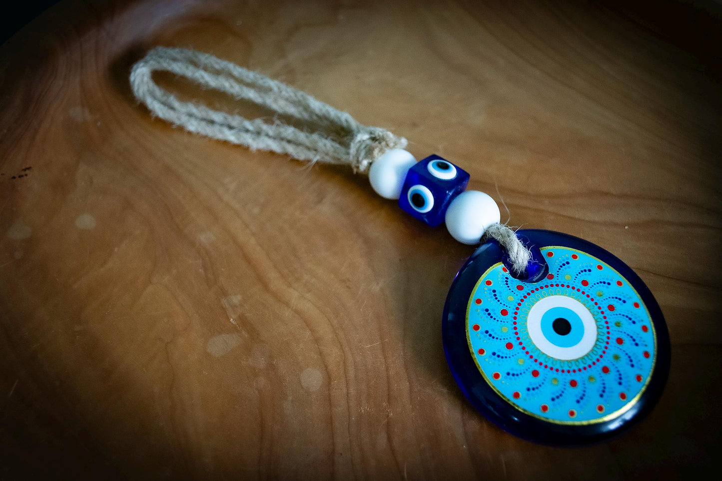 Glass Evil Eye Wall Art
