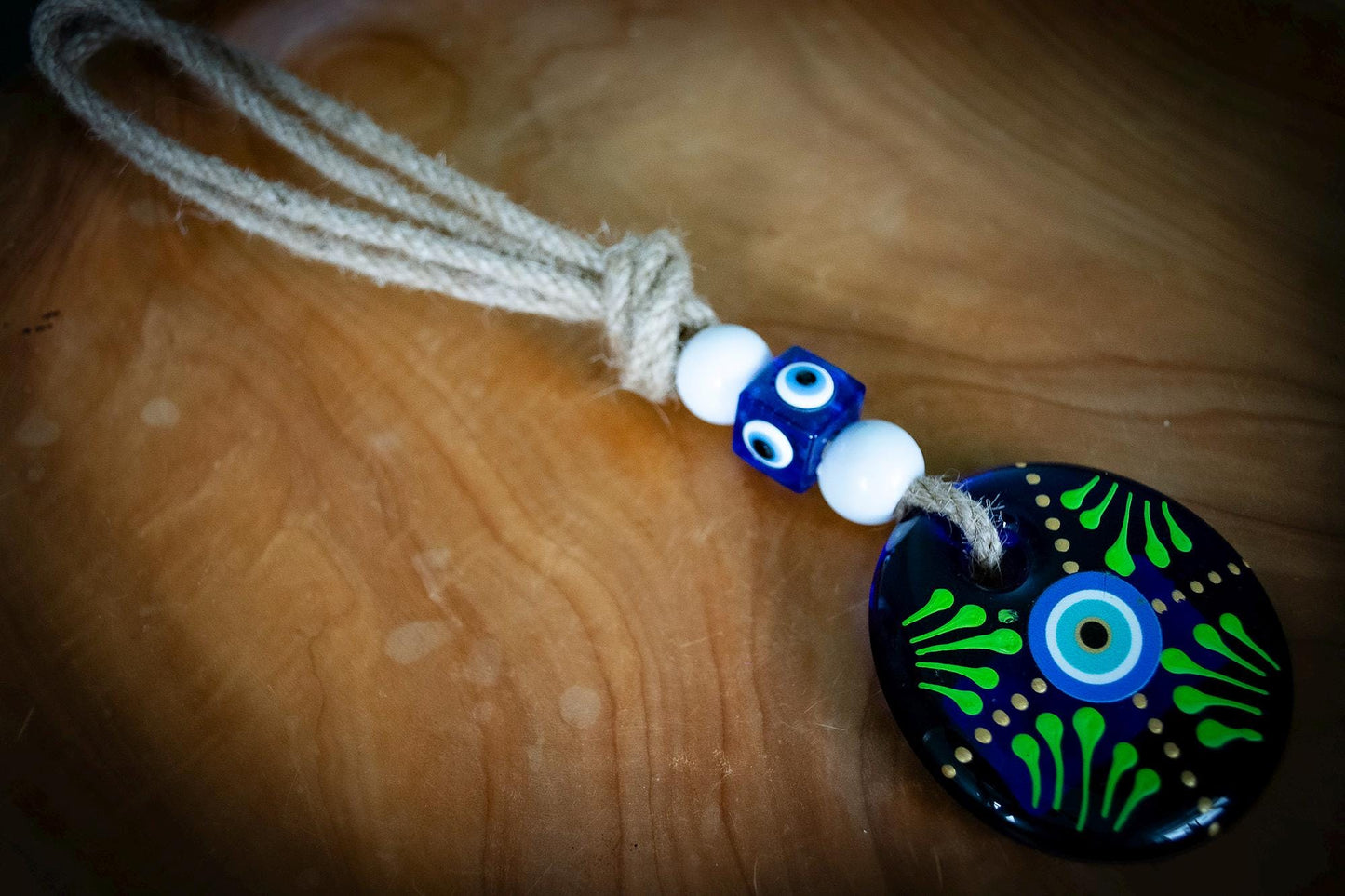 Glass Evil Eye Wall Art