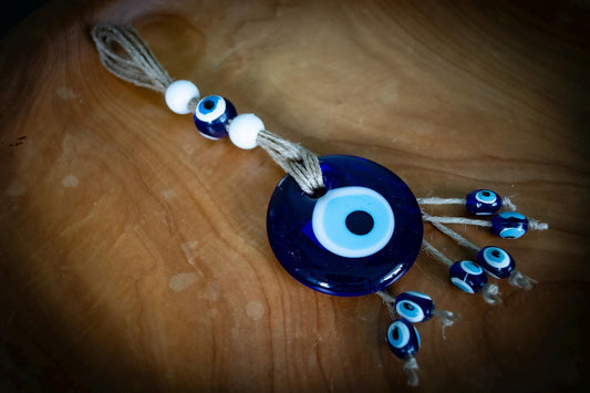 Glass Evil Eye Wall Art