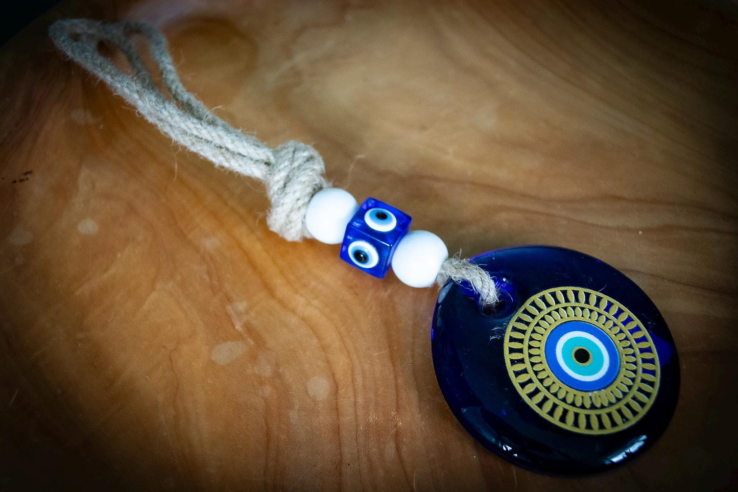 Glass Evil Eye Wall Art