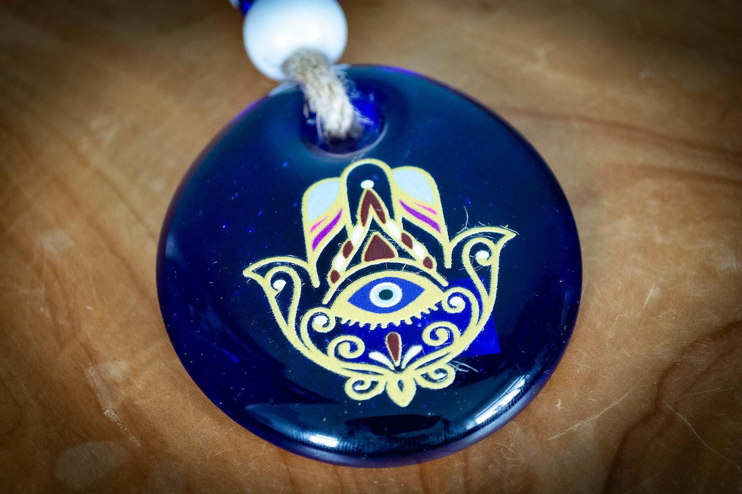 Glass Evil Eye Wall Art